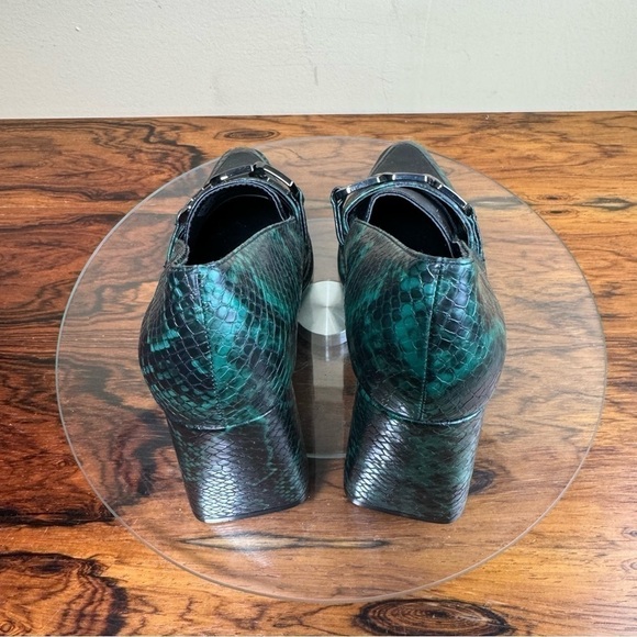 NORDSTROM RACK Oslo Block Heel Pump in teal - Picture 8 of 14